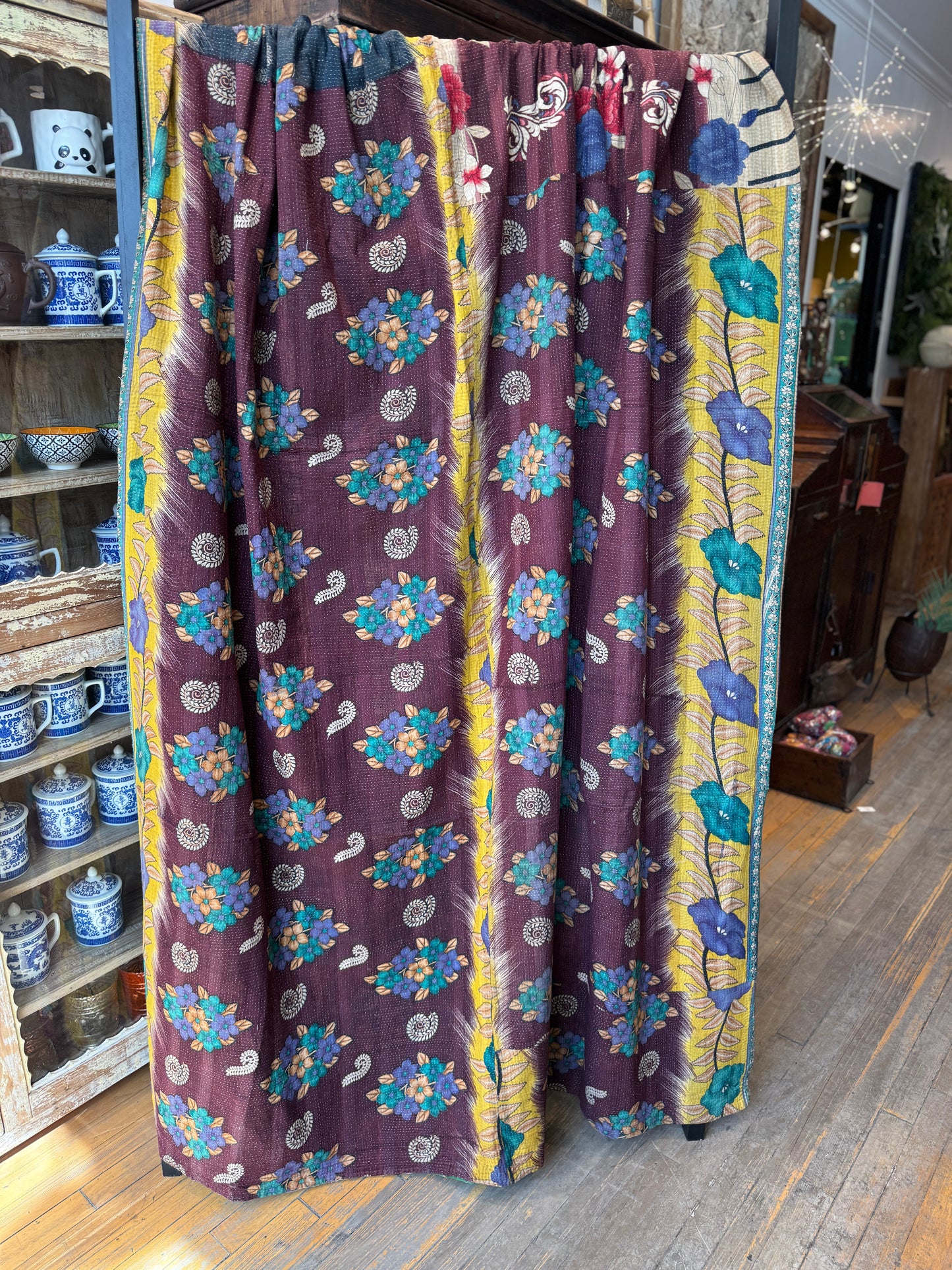 No. 132 Vintage Cotton Handstitched Kantha Throw