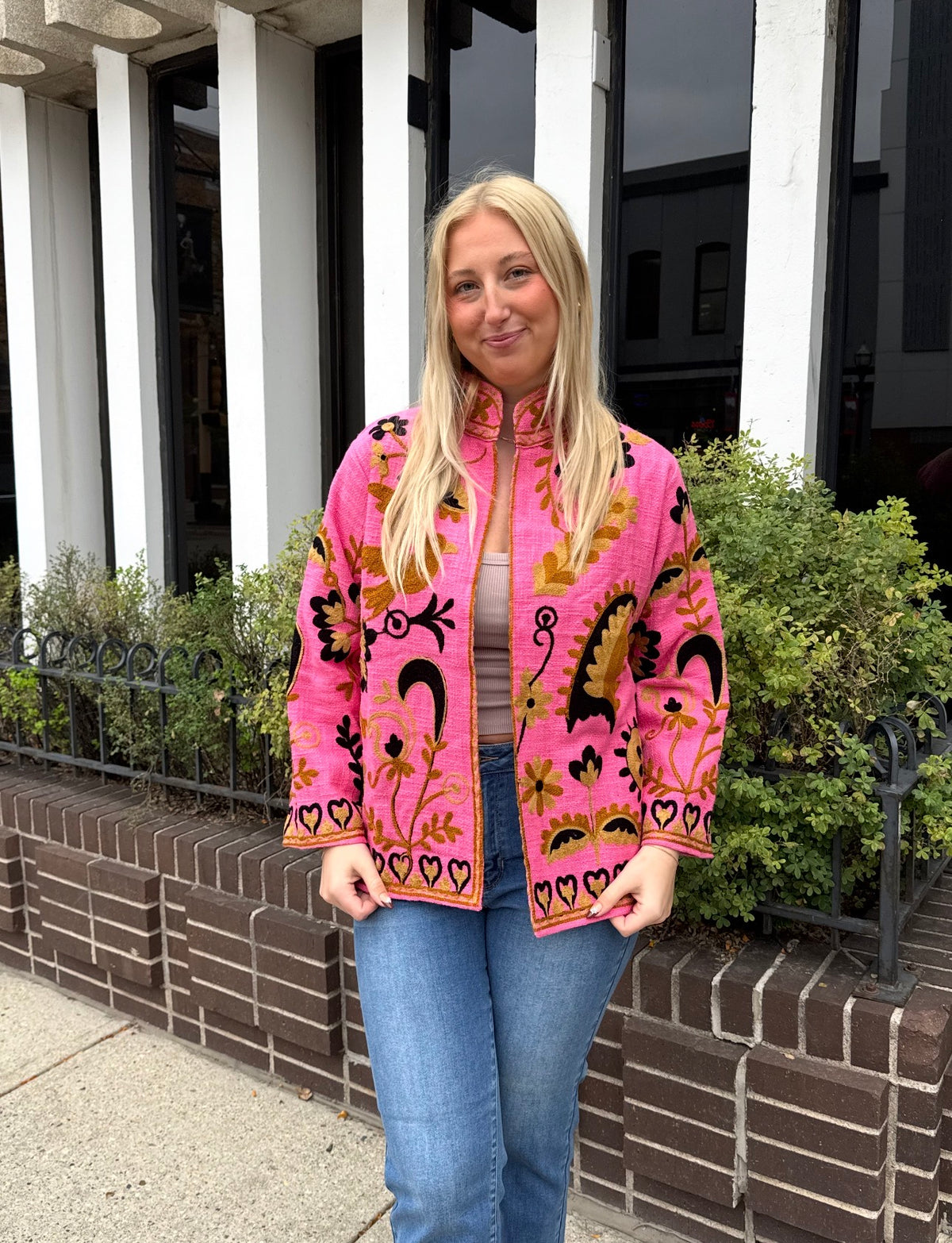 16L. Jute Suzani Short Jacket