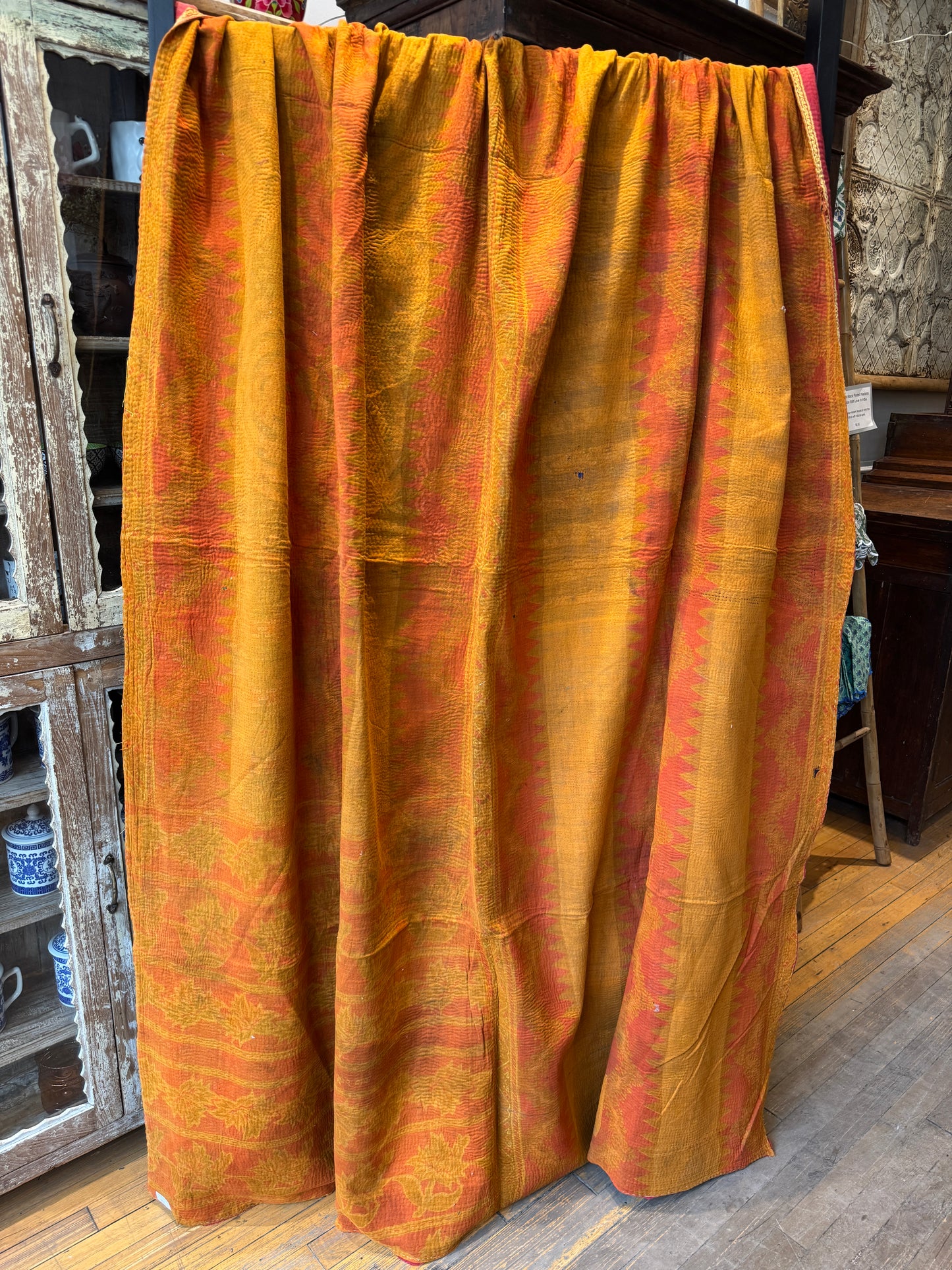SA-3 Vintage Cotton Handstitched Kantha Throw