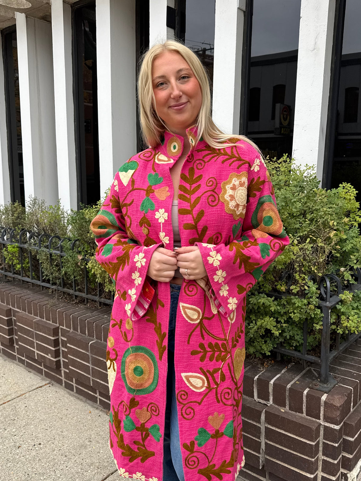3C. Jute Suzani Long Jacket