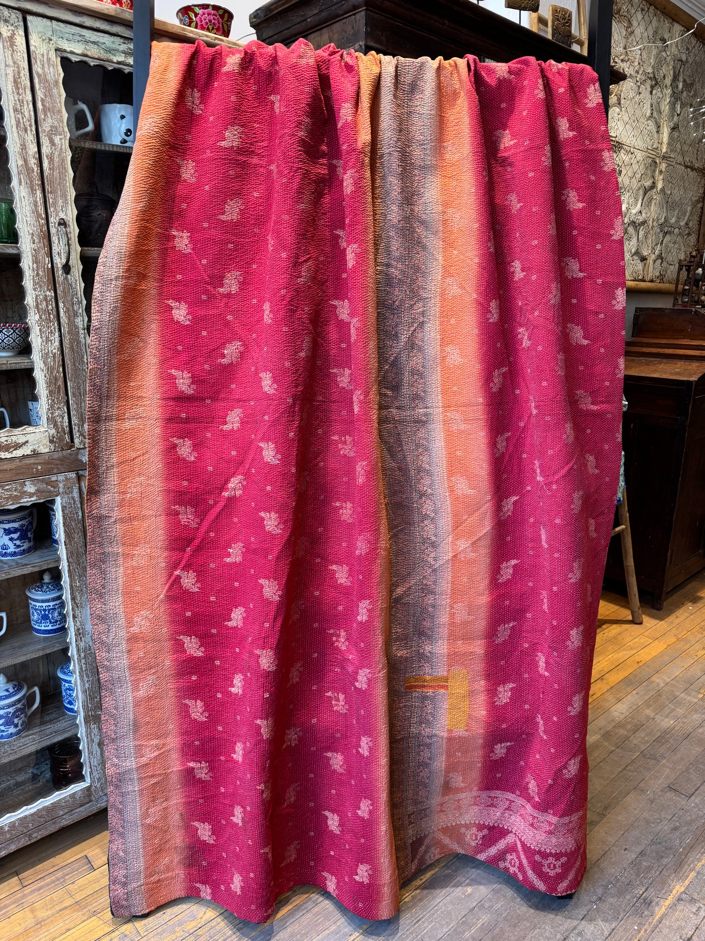 SA-2 Vintage Cotton Handstitched Kantha Throw