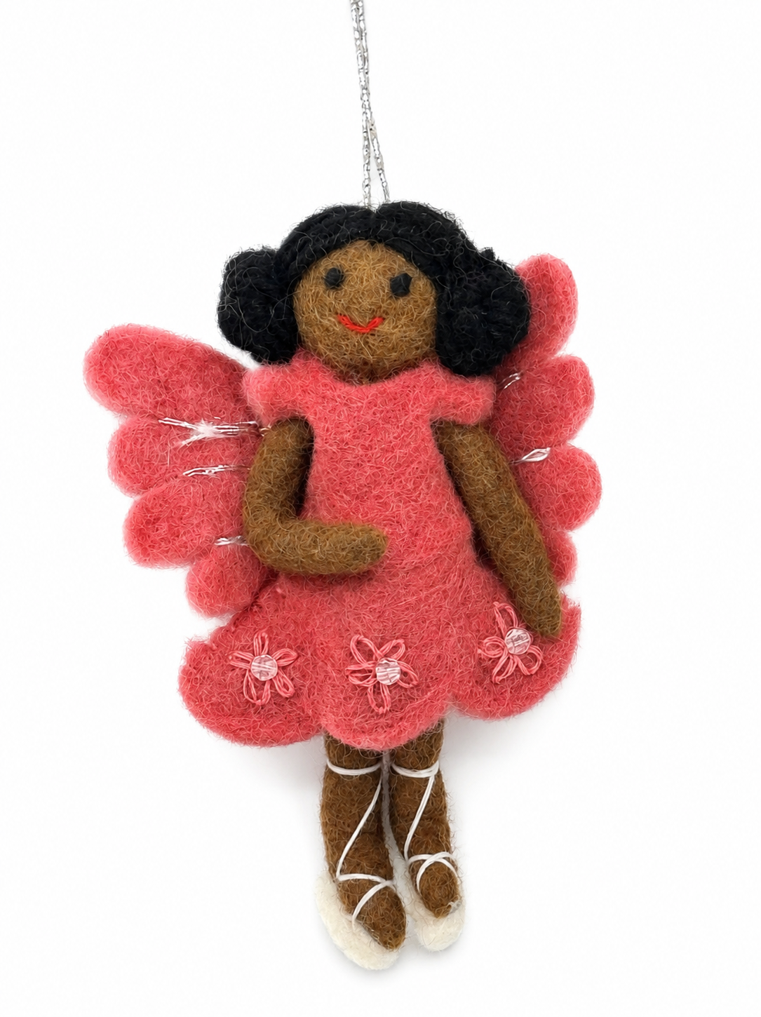 Handmade Felted Wool Pretty In Pink Fairy