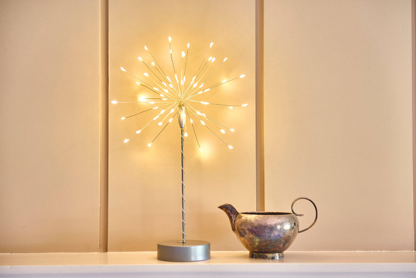 Mini Table Starburst Light: Silver