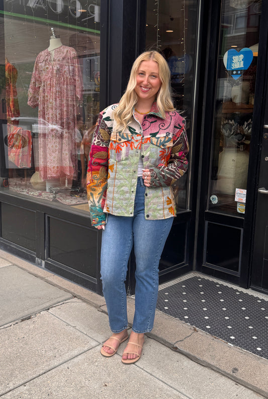 Kantha Suzani Embroidered Jacket