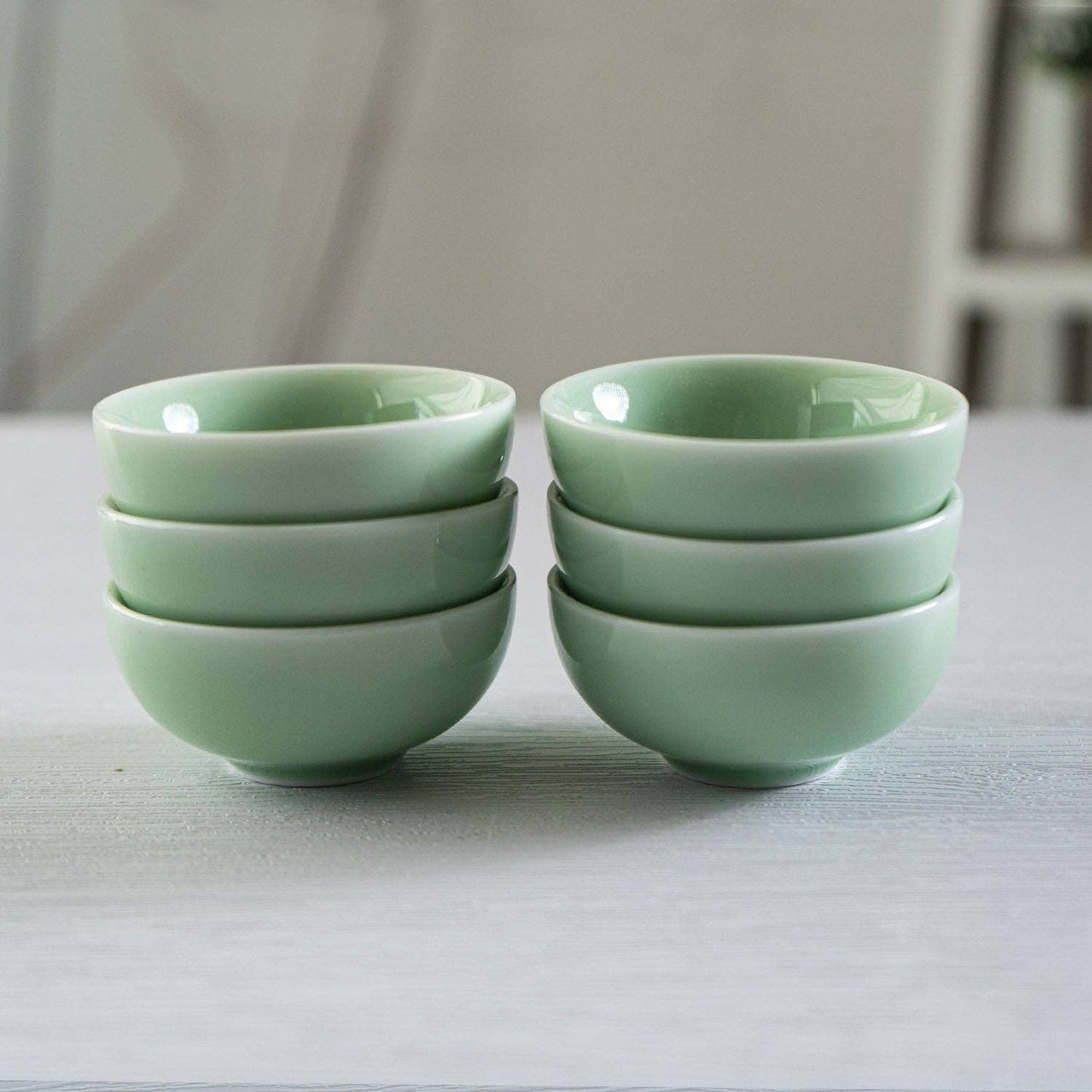 2.5"D Koi Fish Kung Fu Tea Cups 6 Piece Set