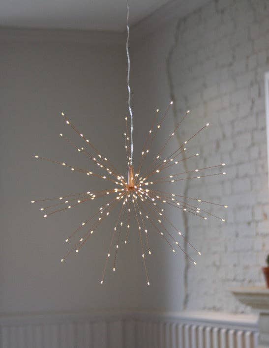 Hanging Starburst - Plug In 20" Diameter: Silver