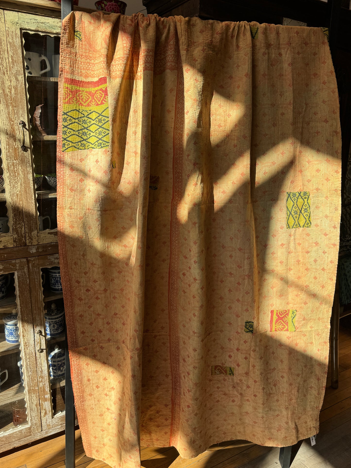 No. 32 Vintage Cotton Handstitched Kantha Throw