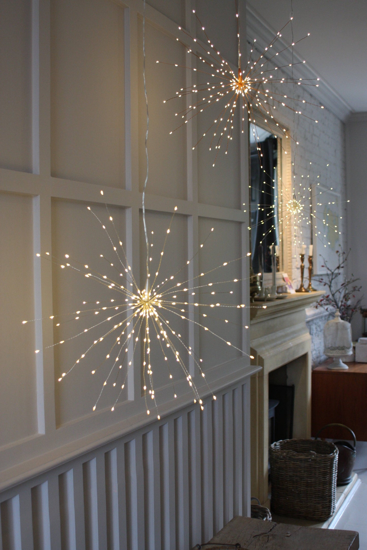 Hanging Starburst - Plug In 20" Diameter: Copper