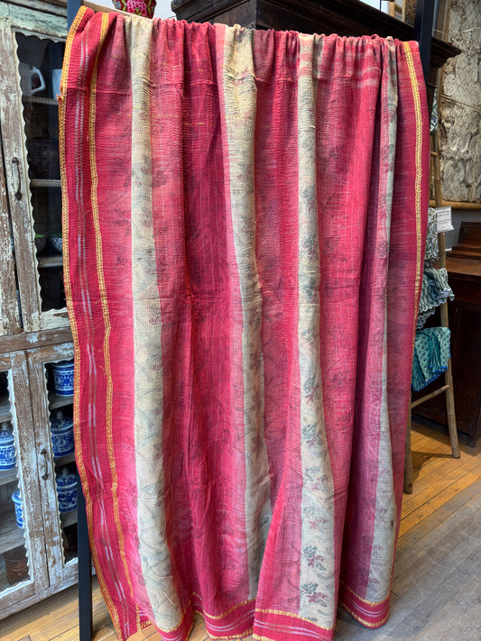 SA-3 Vintage Cotton Handstitched Kantha Throw