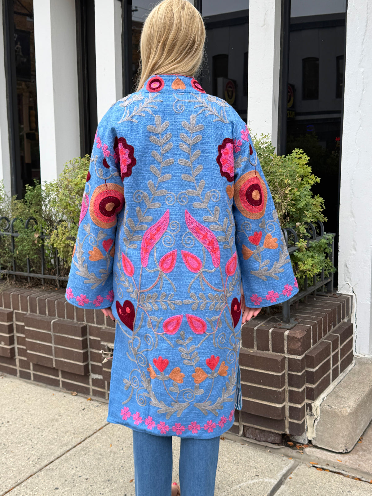 3B. Jute Suzani Long Jacket