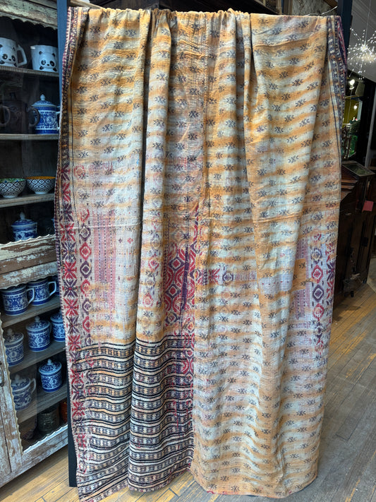 No. 301 Vintage Cotton Handstitched Kantha Throw