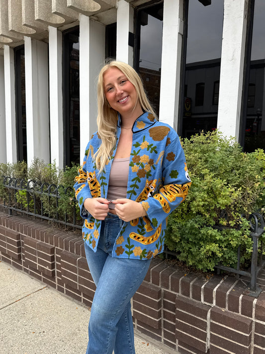 16G. Jute Suzani Short Jacket