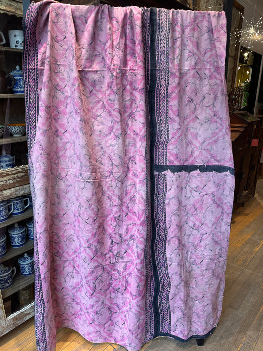 No.340  Vintage Cotton Handstitched Kantha Throw