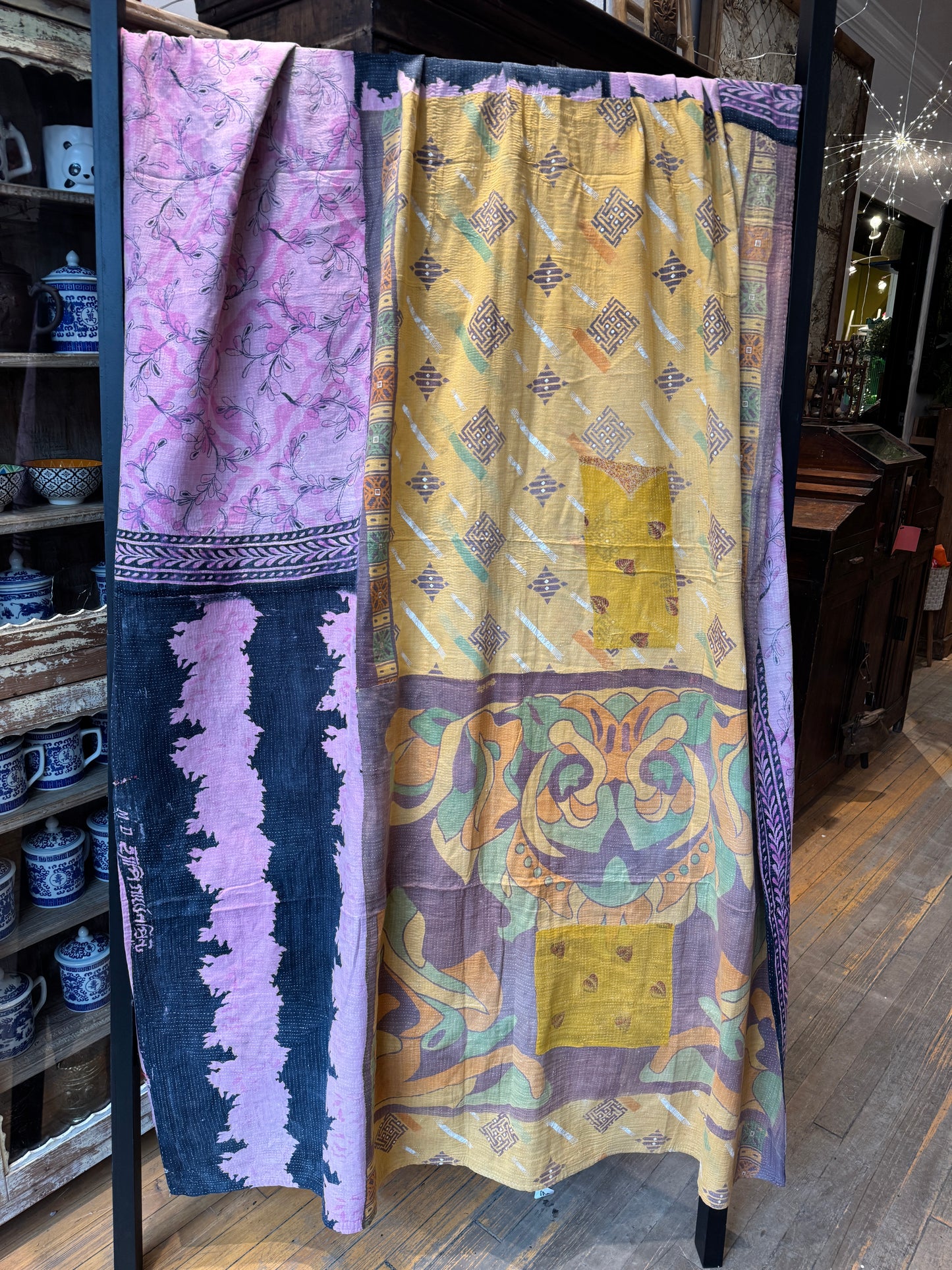 No.340  Vintage Cotton Handstitched Kantha Throw