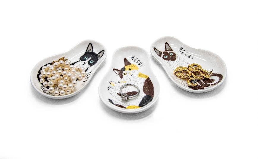 Cat Curio Dishes - Set of 3