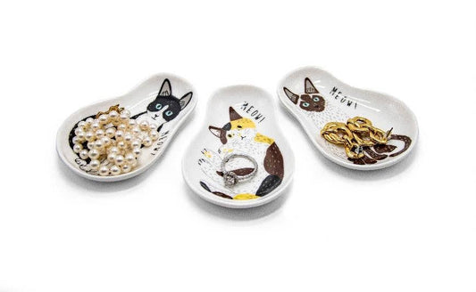 Cat Curio Dishes - Set of 3