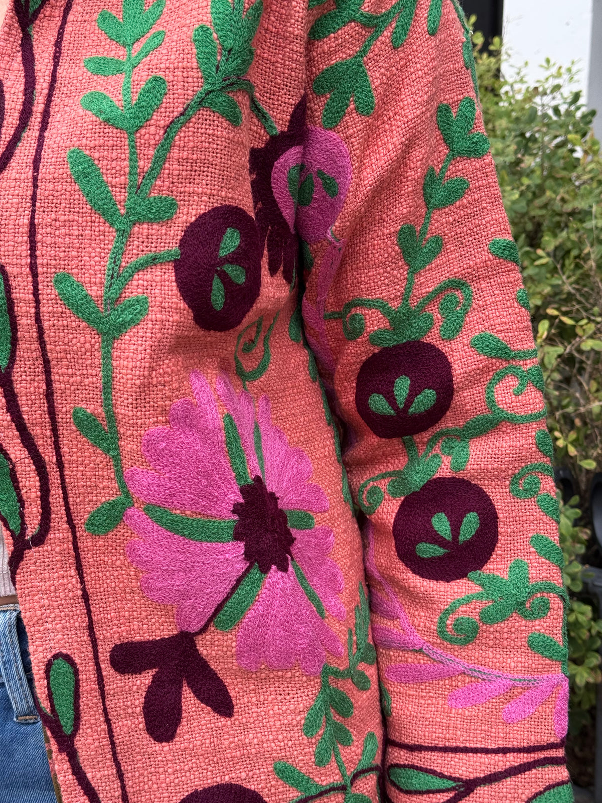 16E. Jute Suzani Short Jacket