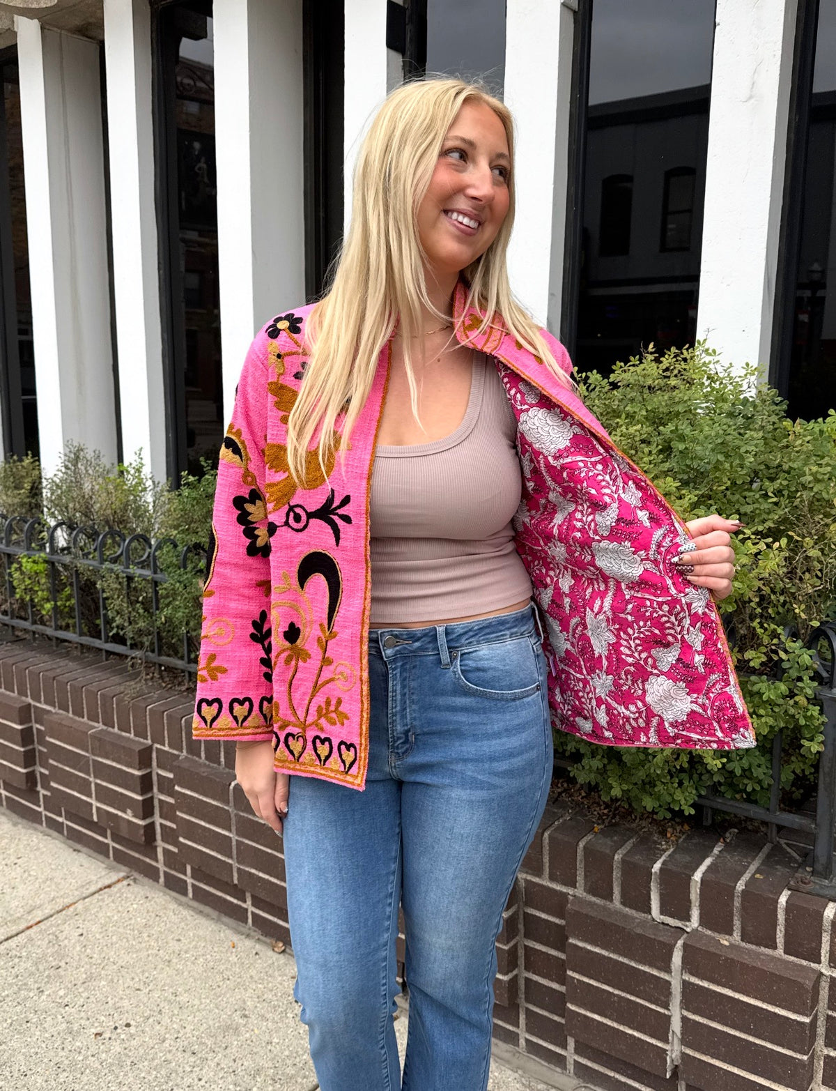 16L. Jute Suzani Short Jacket