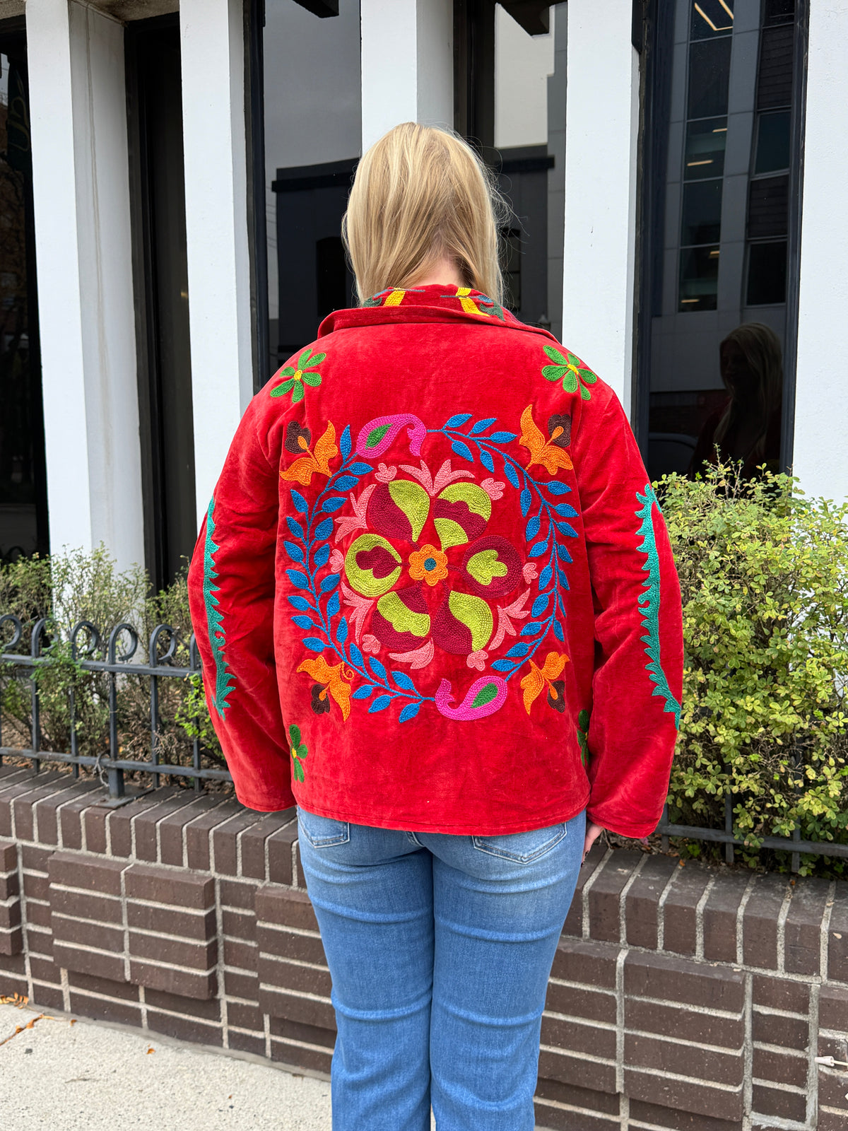 15A. Velvet Suzani Collar Jacket