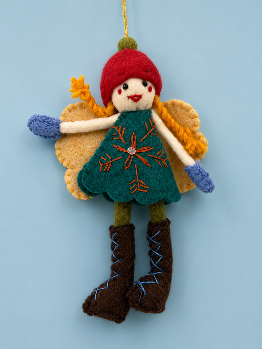 Handmade Felted Wool Molly Doll