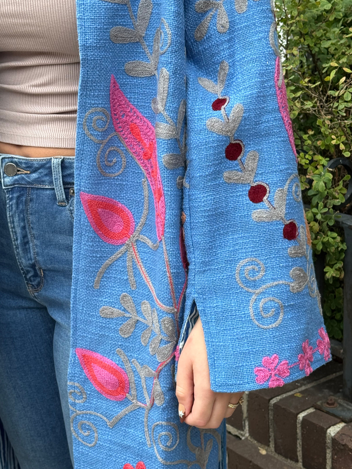 3B. Jute Suzani Long Jacket