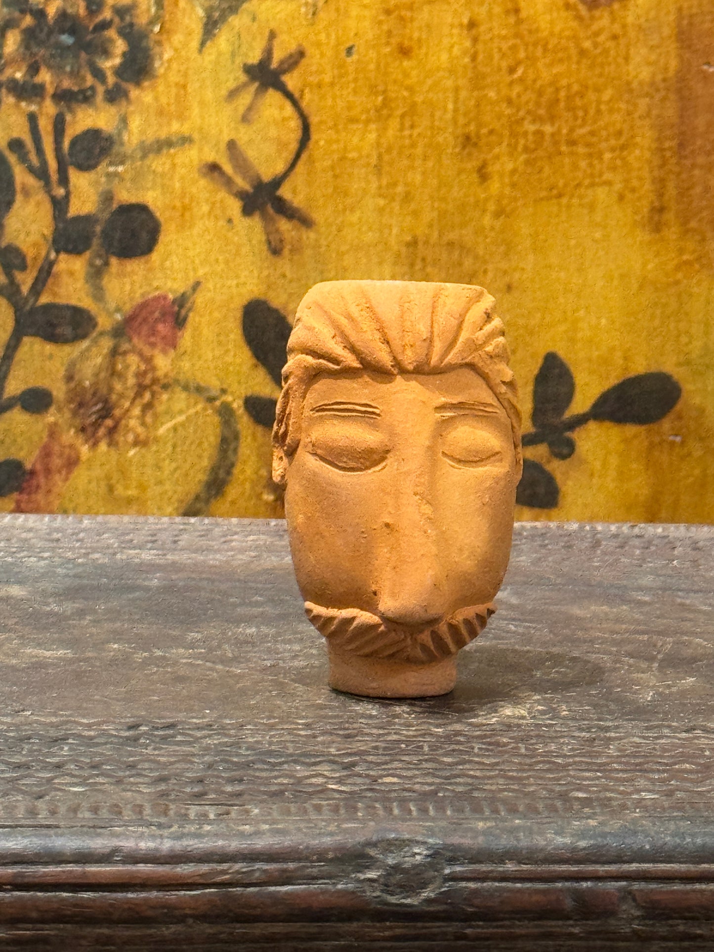 Handmade Man Face Pottery  made in San Antonio Castillo Velasco
