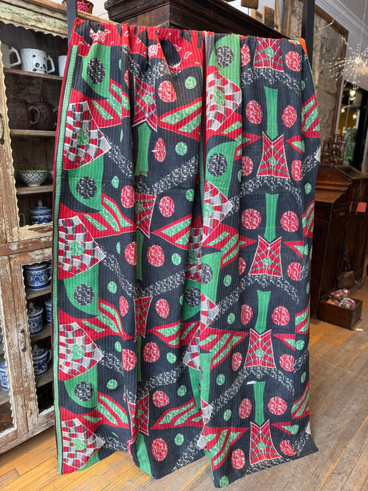 No. 66 Vintage Cotton Handstitched Kantha Throw