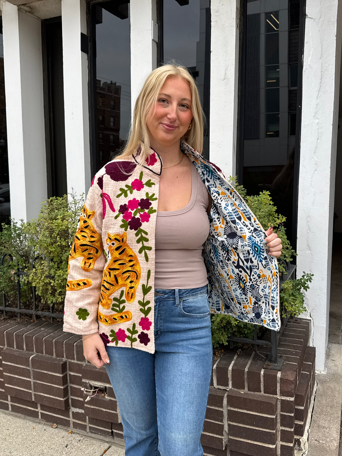 16A. Jute Suzani Short Jacket