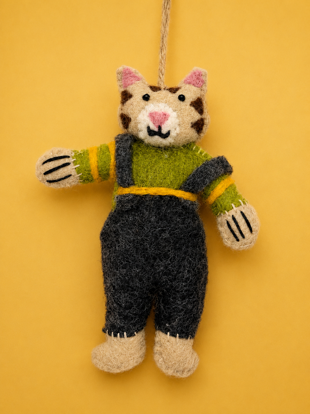 Handmade Felted Wool Kitty