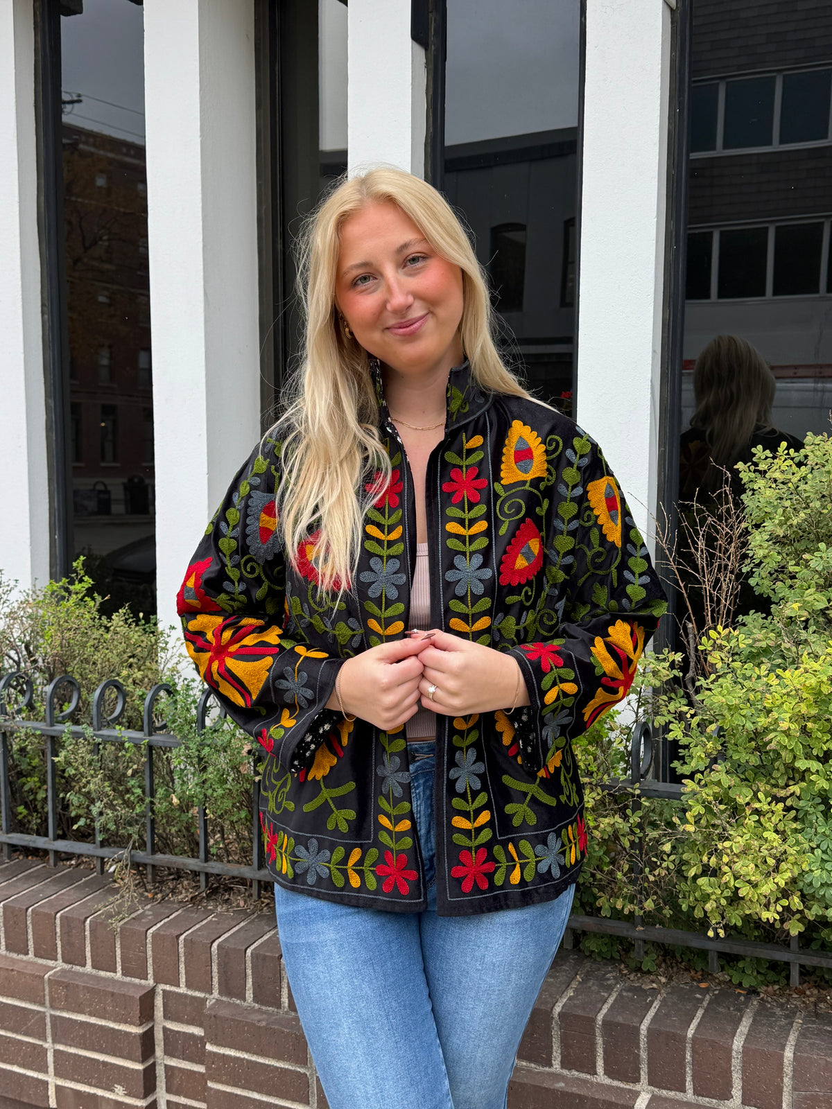10H. Velvet Suzani Short Jacket