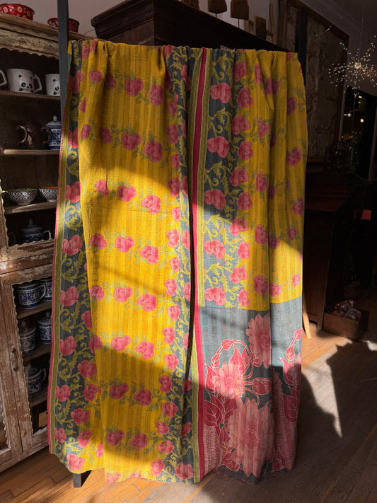 No. 173 Vintage Cotton Handstitched Kantha Throw
