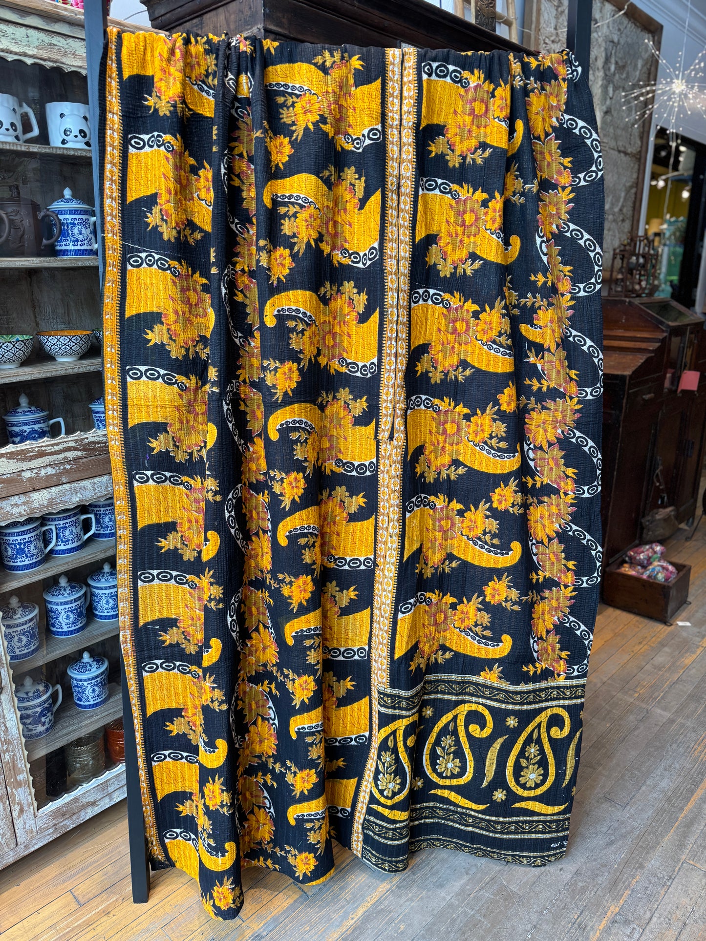 No. 96 Vintage Cotton Handstitched Kantha Throw