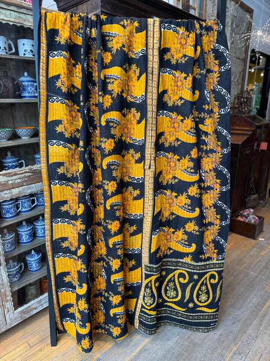 No. 96 Vintage Cotton Handstitched Kantha Throw