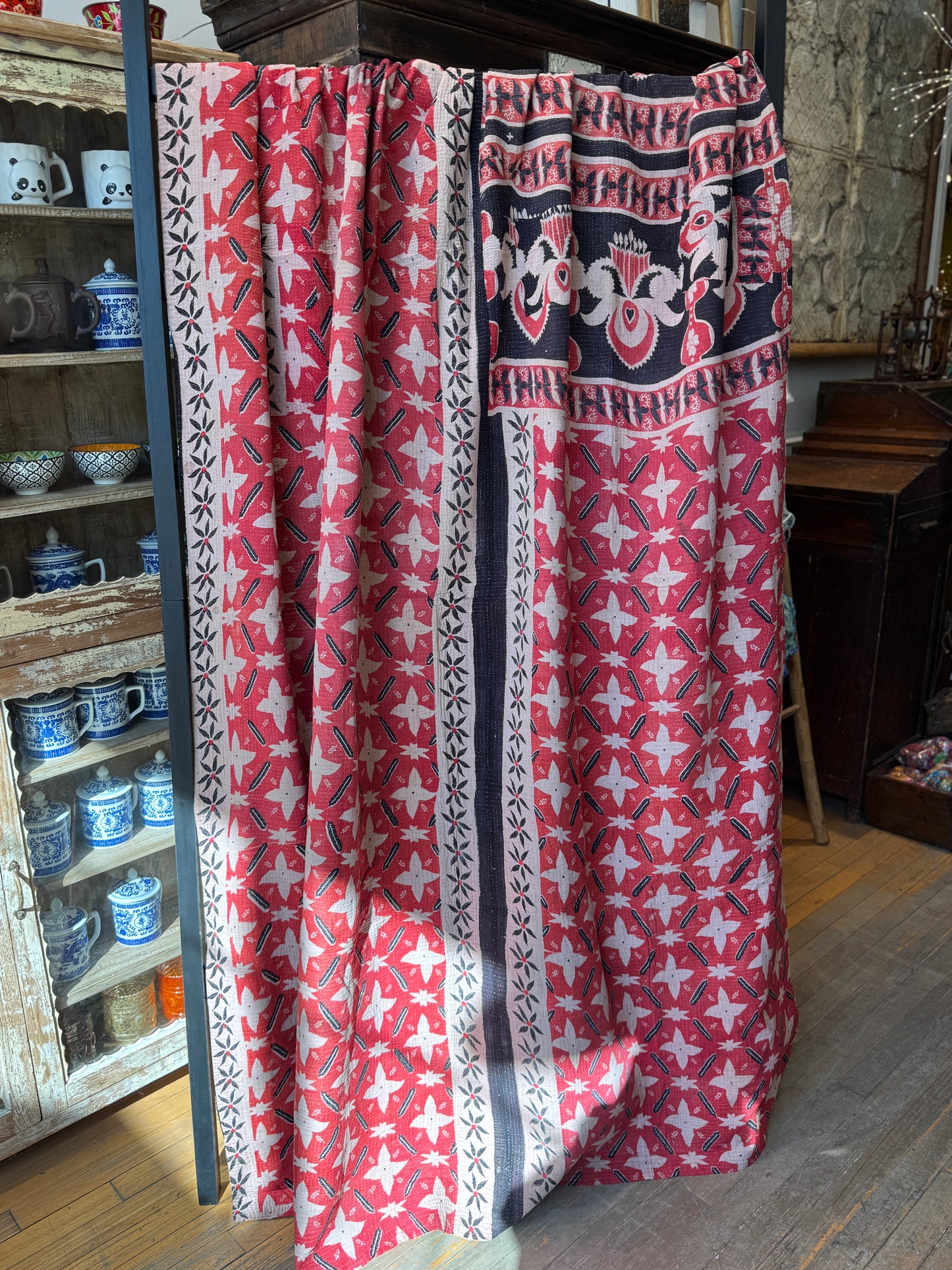 No. 51  Vintage Cotton Handstitched Kantha Throw