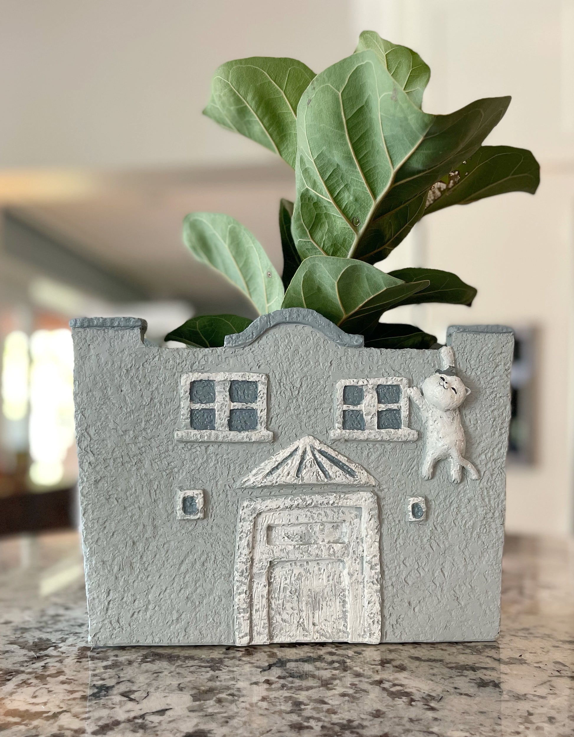house shaped planter Grand Greek House Planter