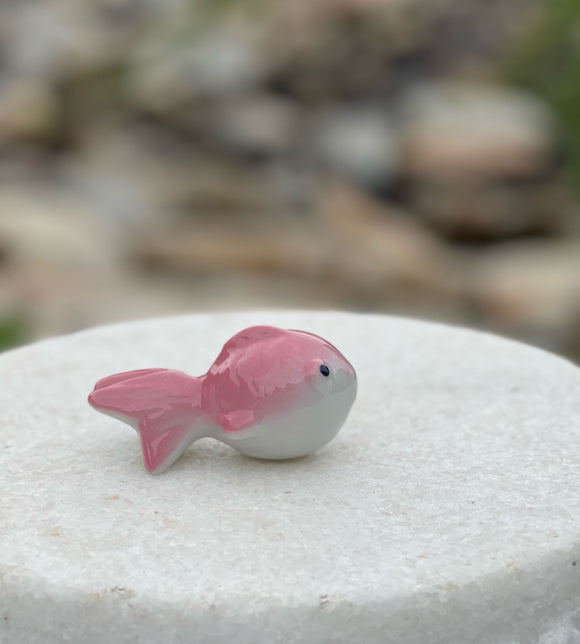 Koi Painted Porcelain Fish