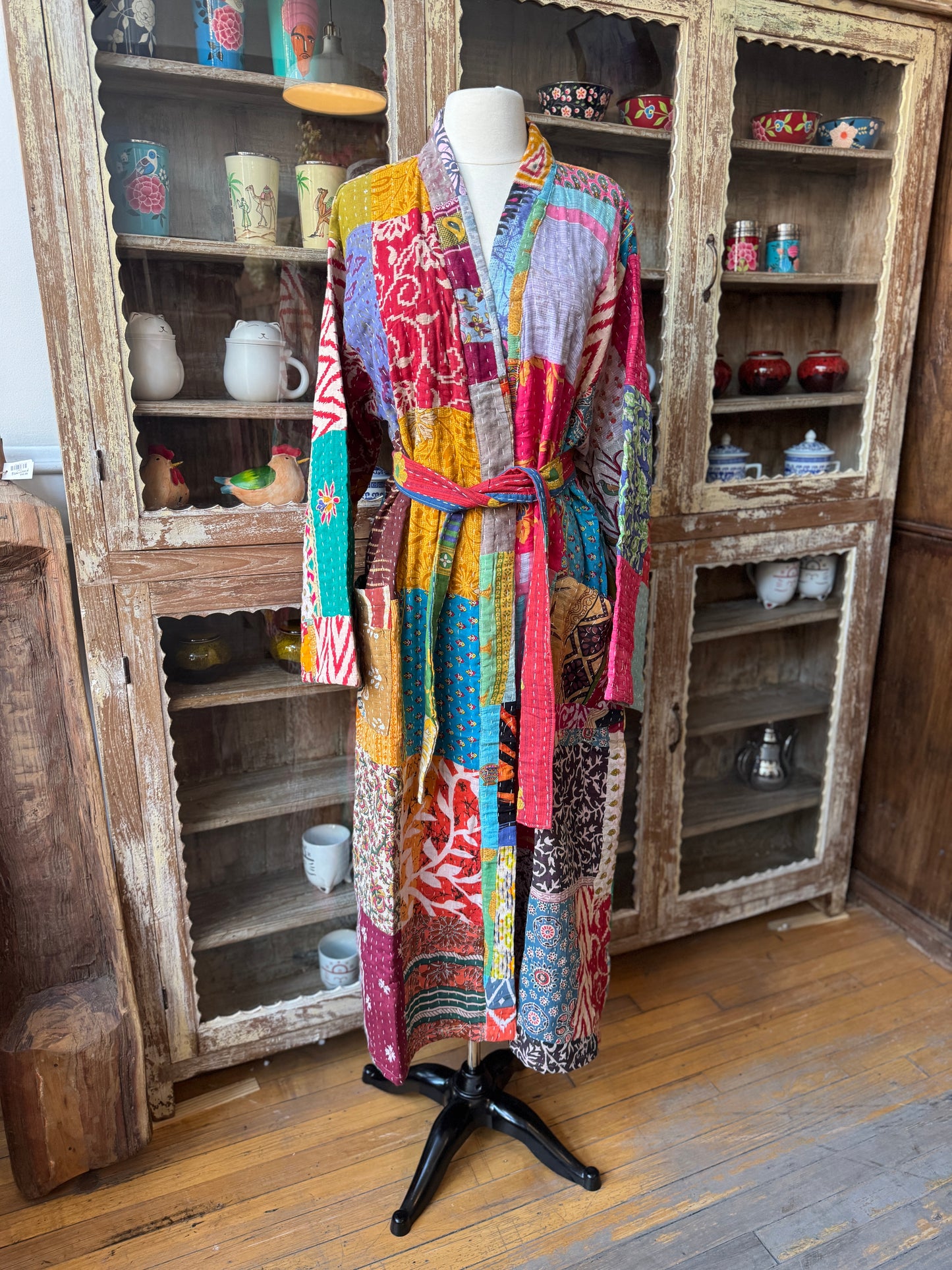 Cotton Kantha Bathrobe
