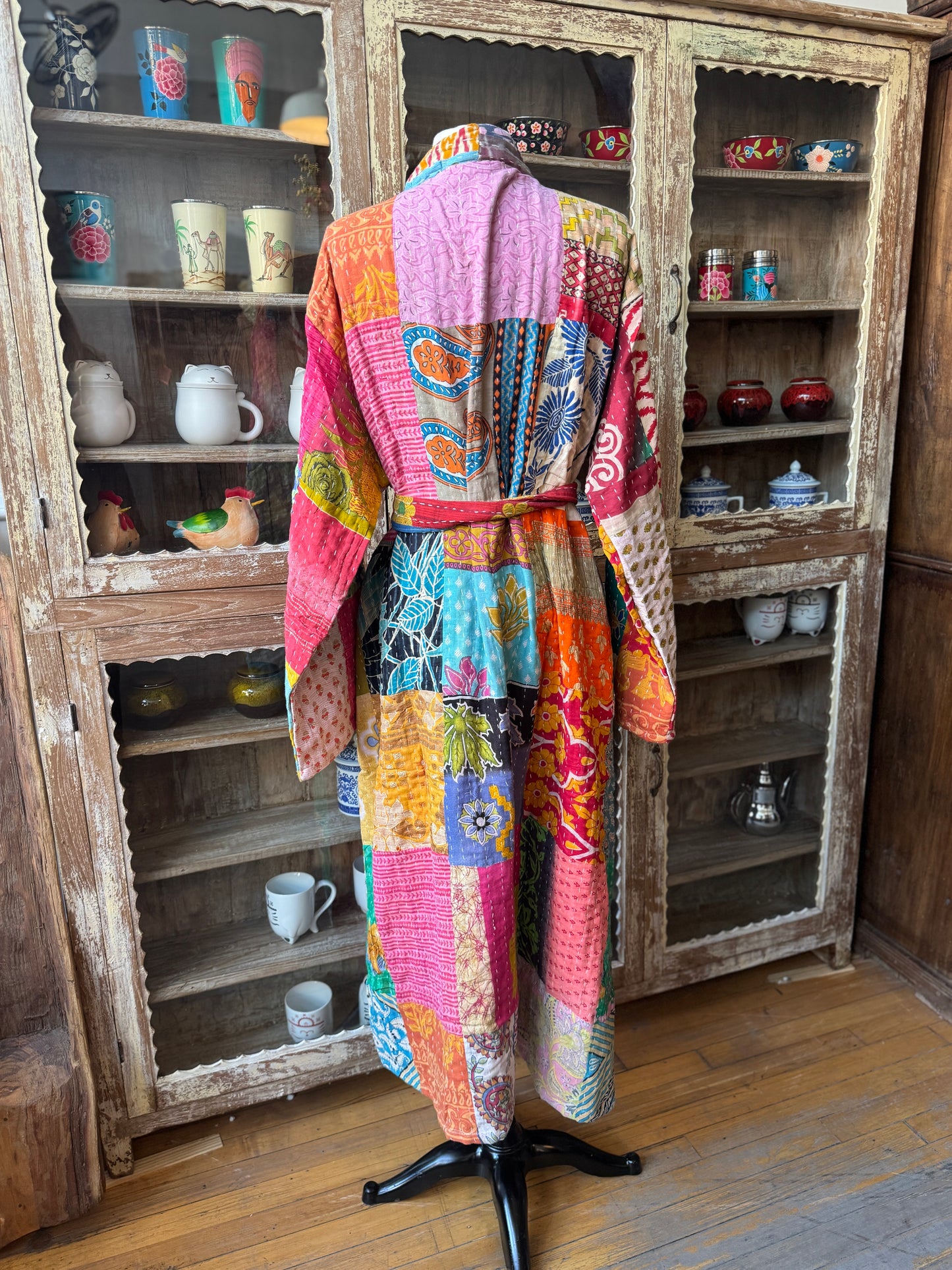 Cotton Kantha Bathrobe