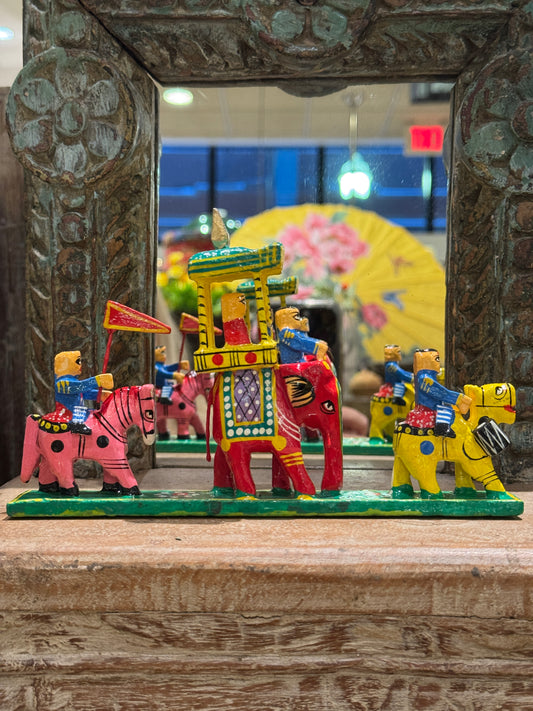 Wooden Handicraft Royal Maharaja Procession