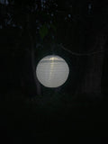 White Solar Nylon Hanging  Lantern