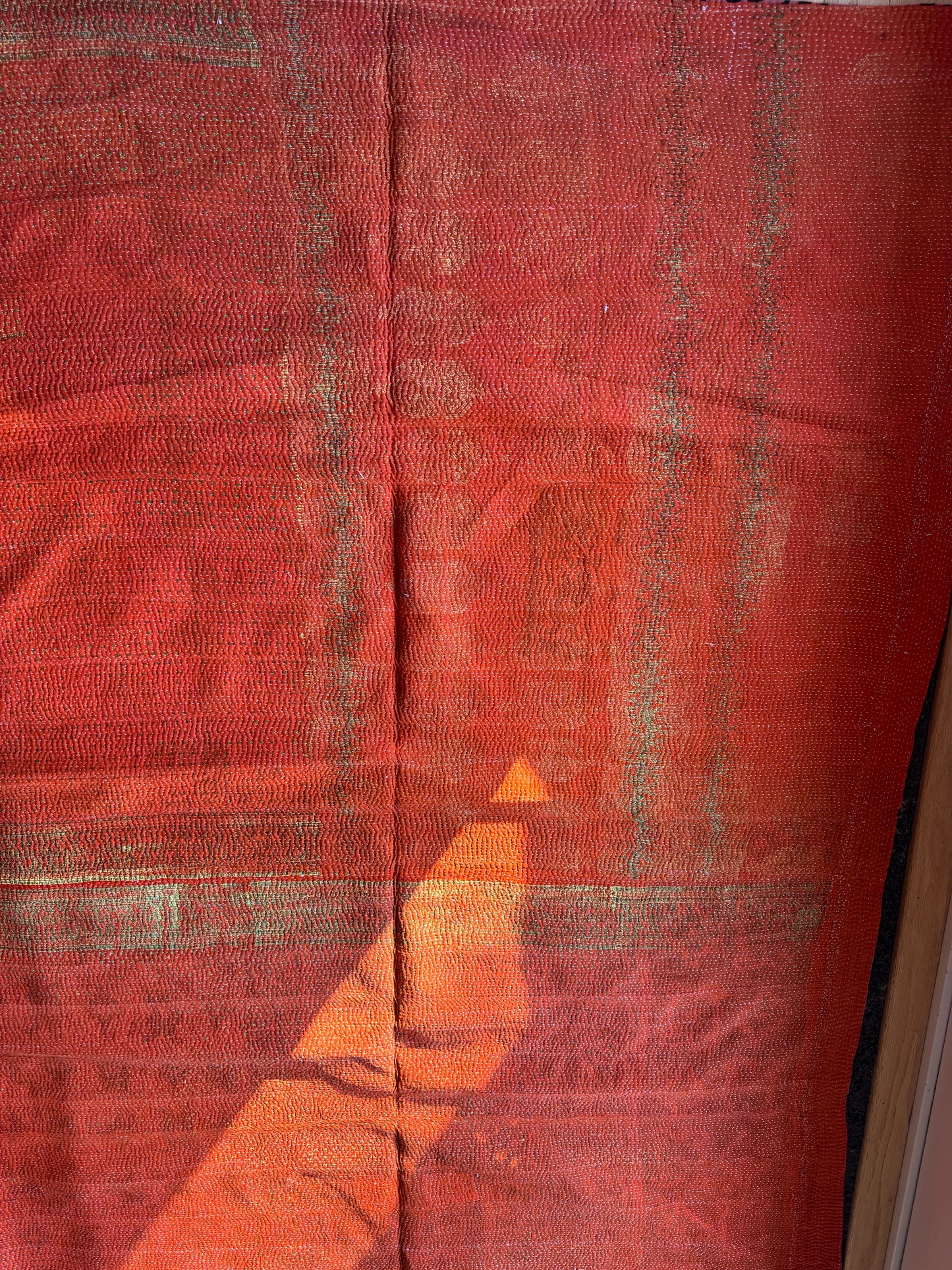 #188 Vintage Cotton Handstitched Kantha Throw