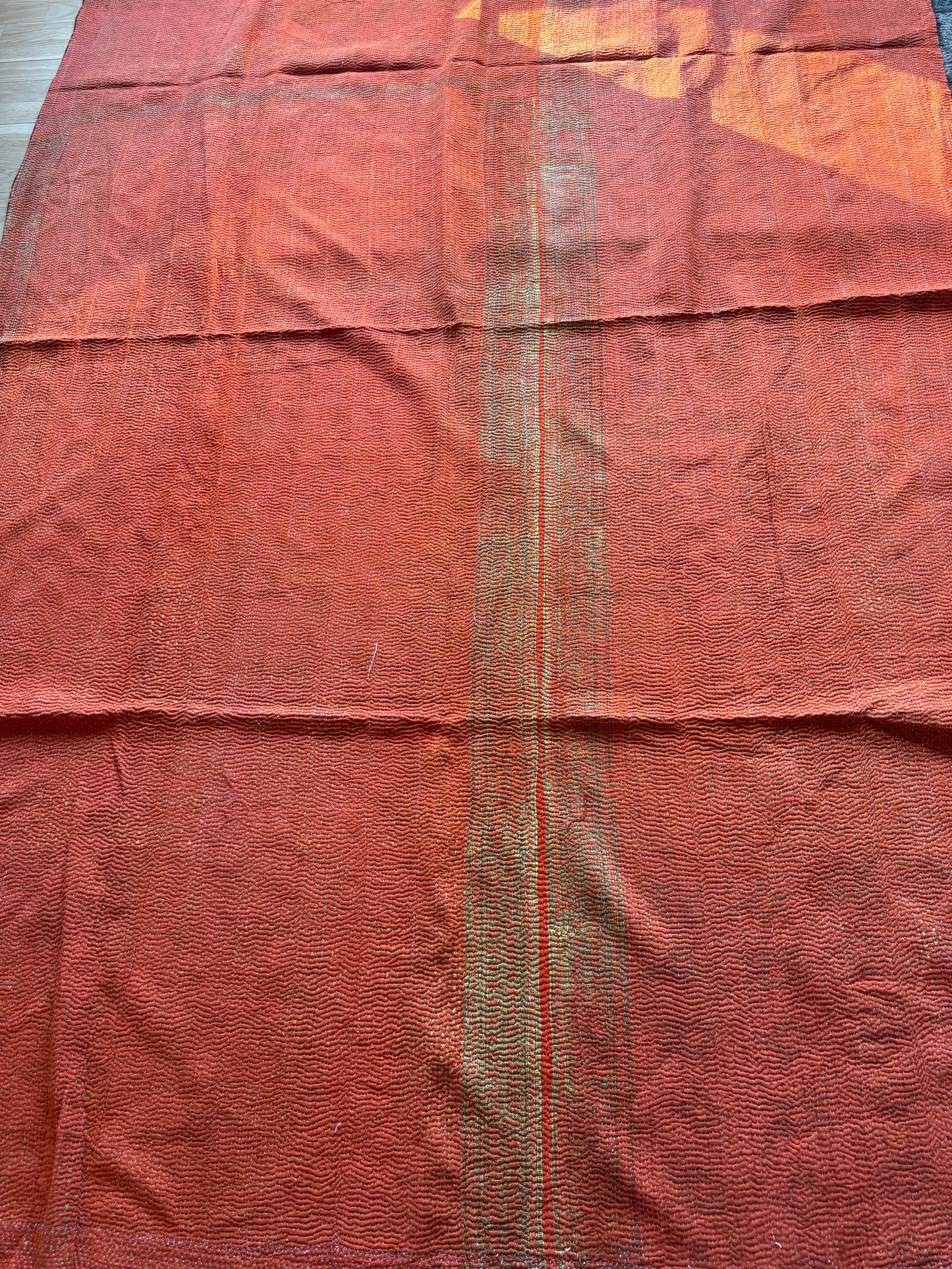 #188 Vintage Cotton Handstitched Kantha Throw