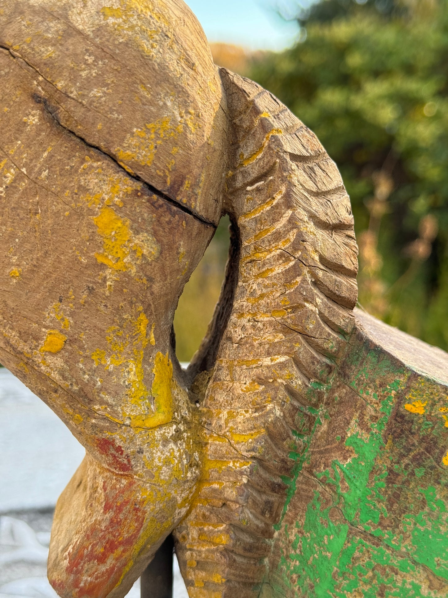 004 Wooden Horse On Stand