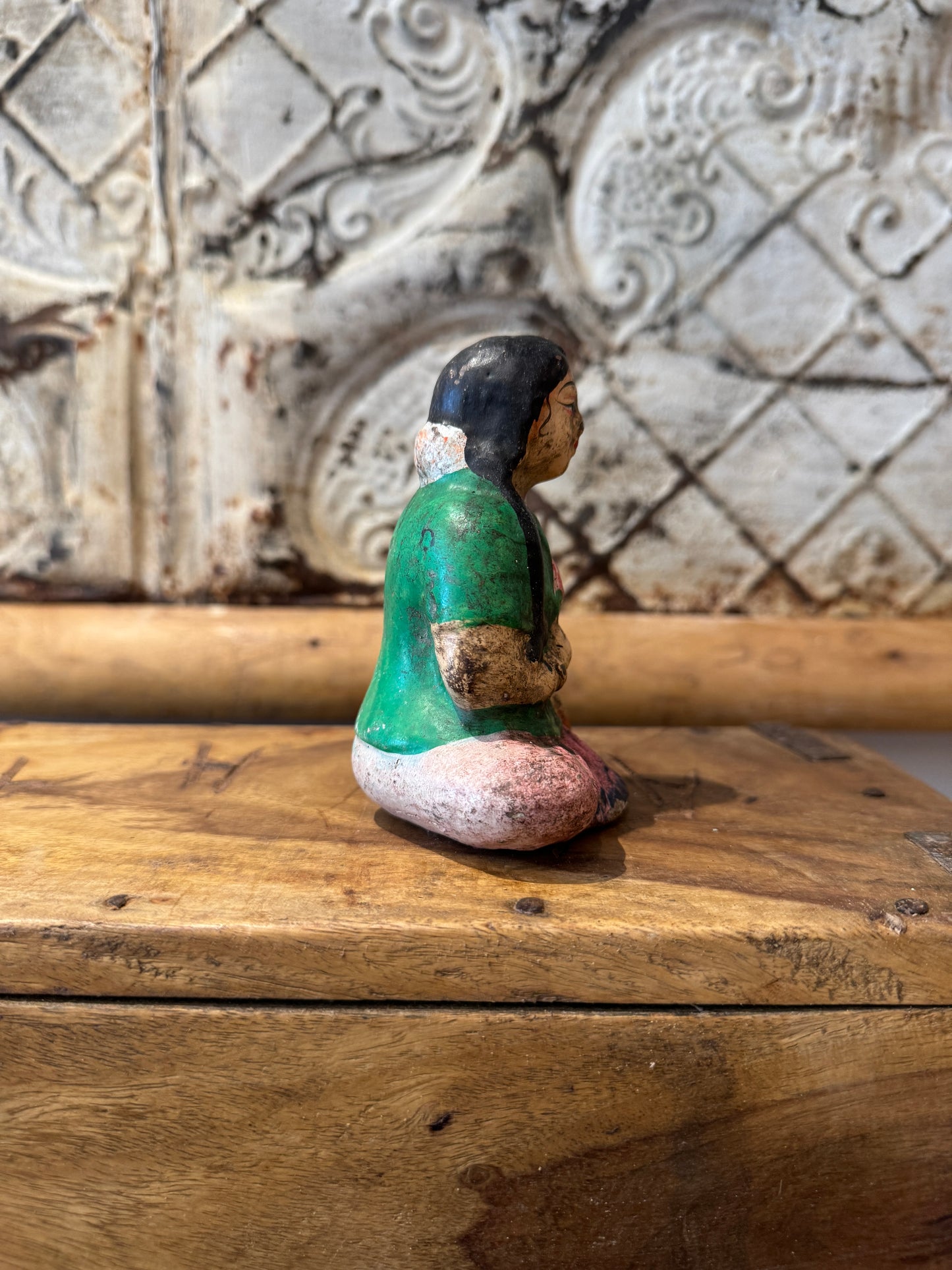 Vintage Clay Figure