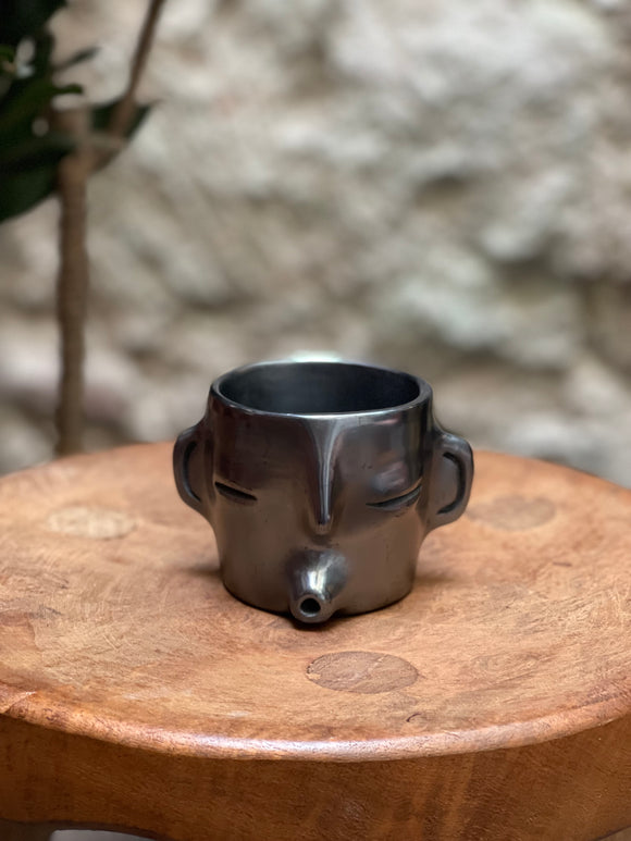 Oaxacan Black Pottery Face Cup