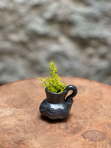 Oaxacan Small Black  Pottery Jugs