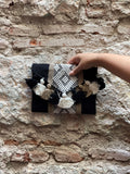 Oaxacan Black & Tan Handwoven Purse With Flap