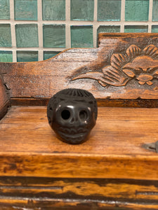 Oaxacan Black Pottery Skulls