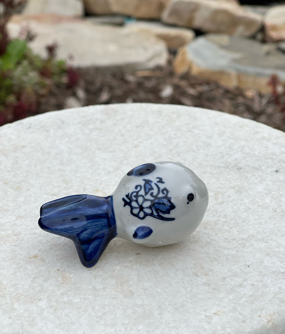 Painted Porcelain Fan Tail Fish