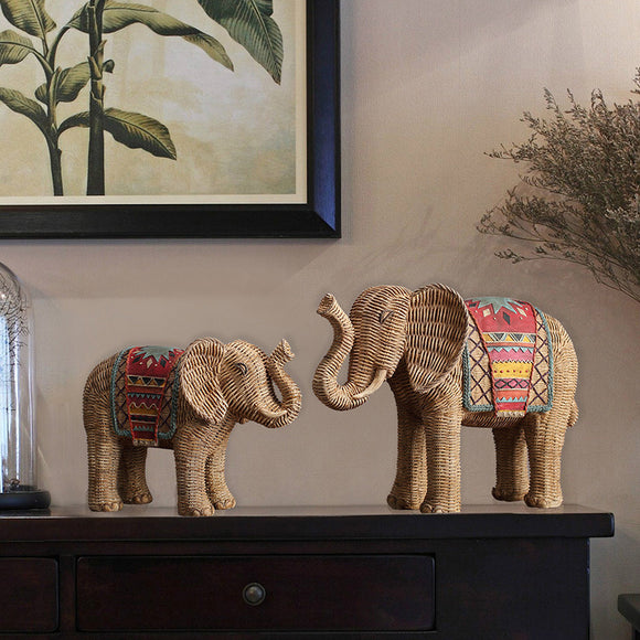 Woven Decorative Elephant